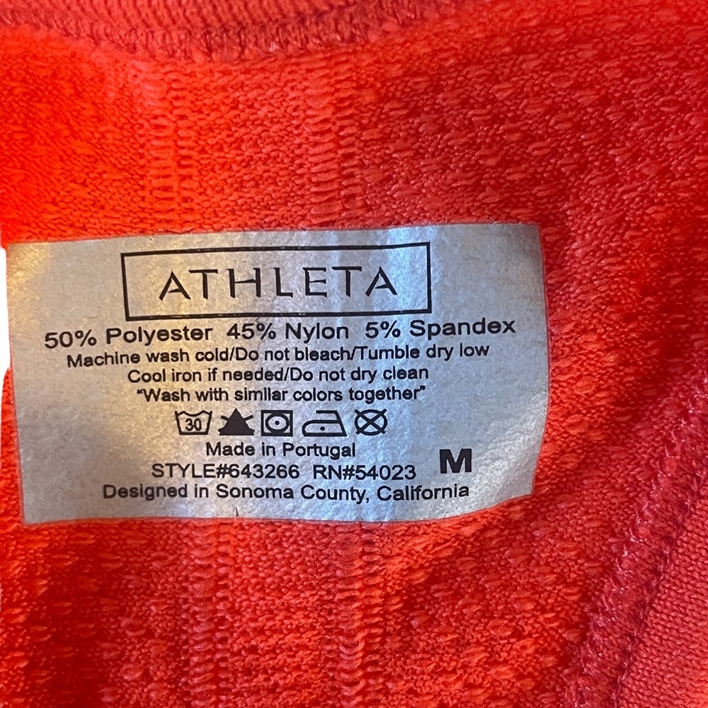 Athleta Fastest Track Tank - Bright Fire Orange - Picture 4 of 8
